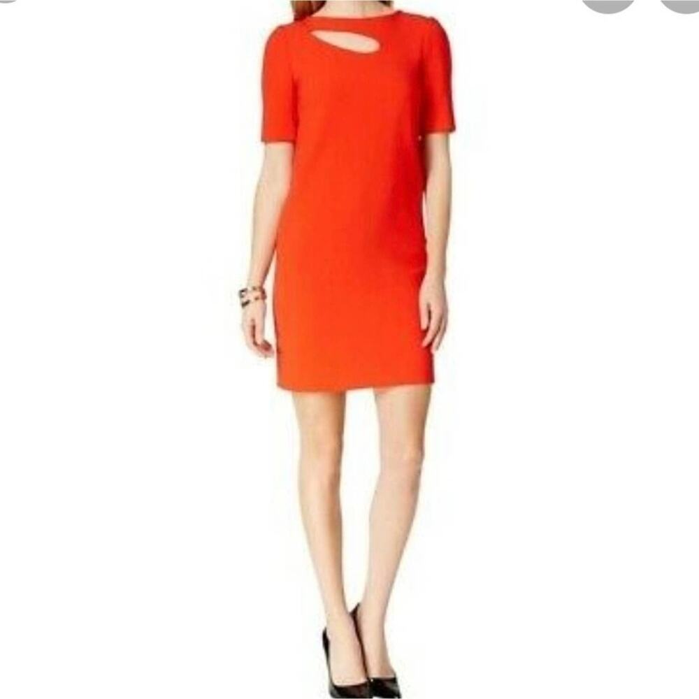TAHARI ASL CUTOUT Shannon Short‎ Sleeve Dress
Plus